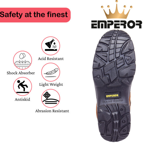 Executive Brown Safety Shoes (Sport Look) - Image 4